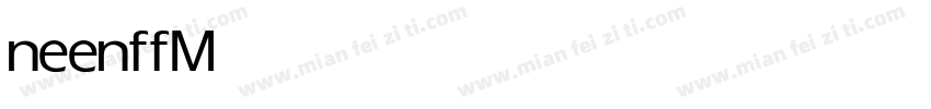 neenff Medium字体转换